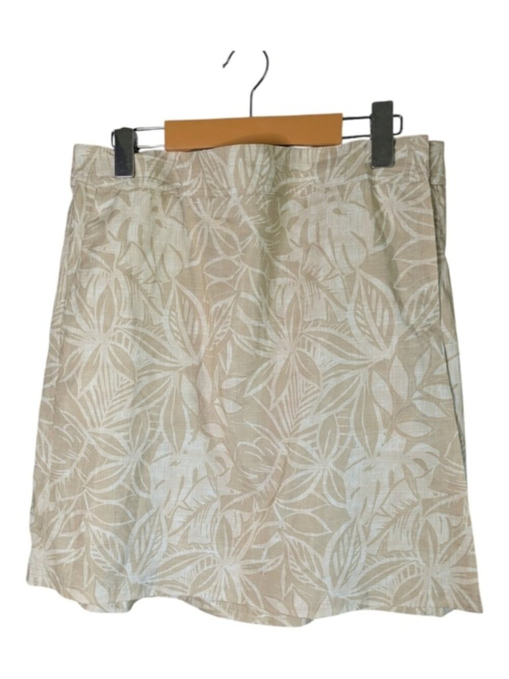 RipSkirt Hawaii Skirt Size L Beige Cream Tropical Floral